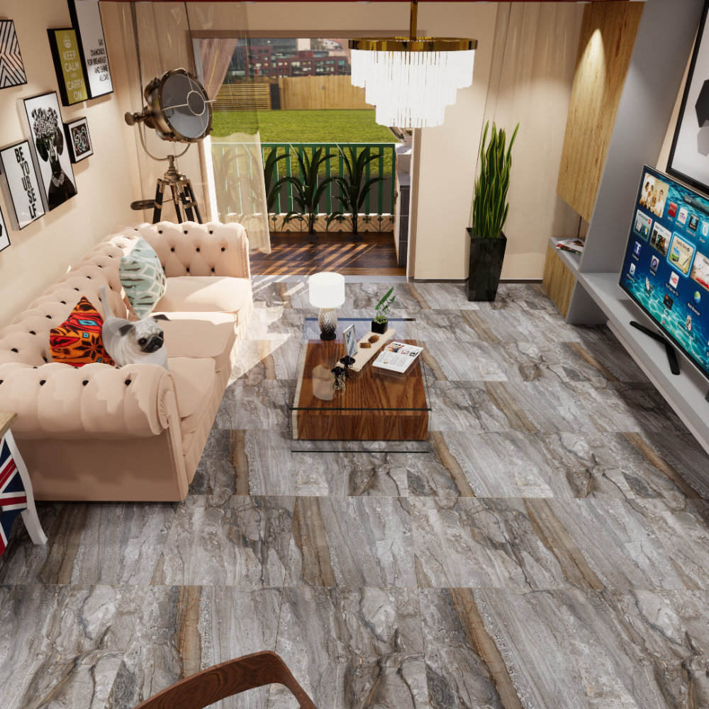 Gạch Ấn Độ 600x600 DYNAMO AZUL M66002