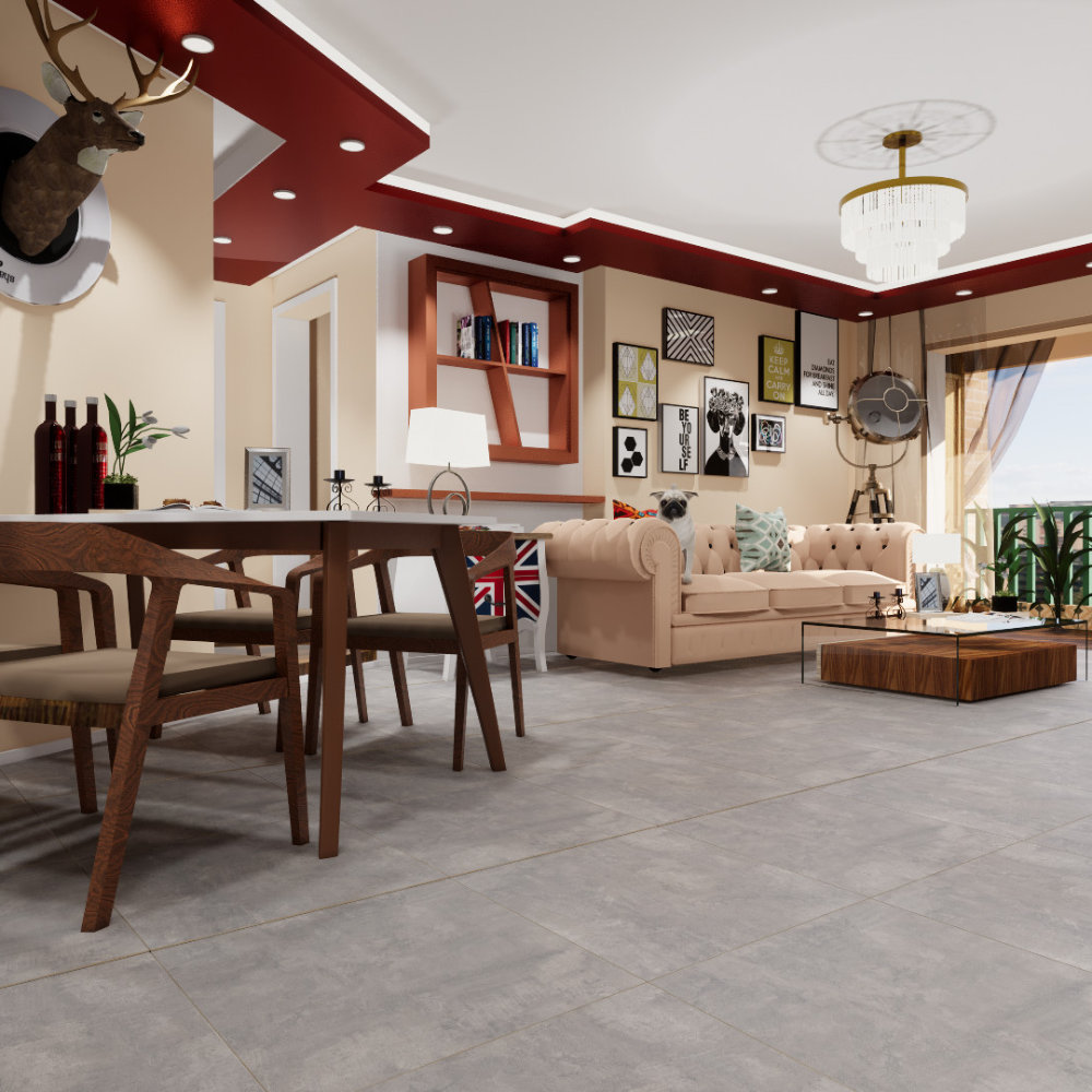 Gạch Ấn Độ 600x600 MICHIGAN GRIS LT M66005