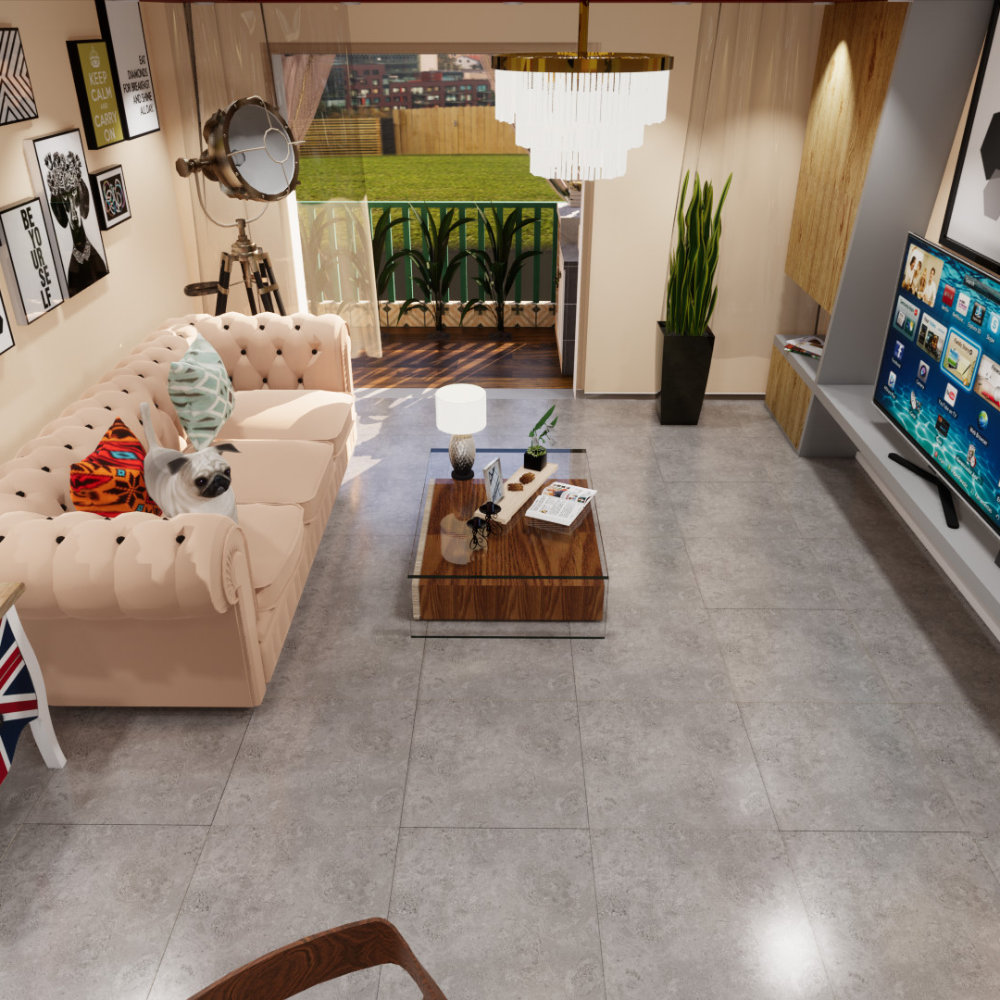 Gạch Ấn Độ 600x600 EMBER GRIS CR66003