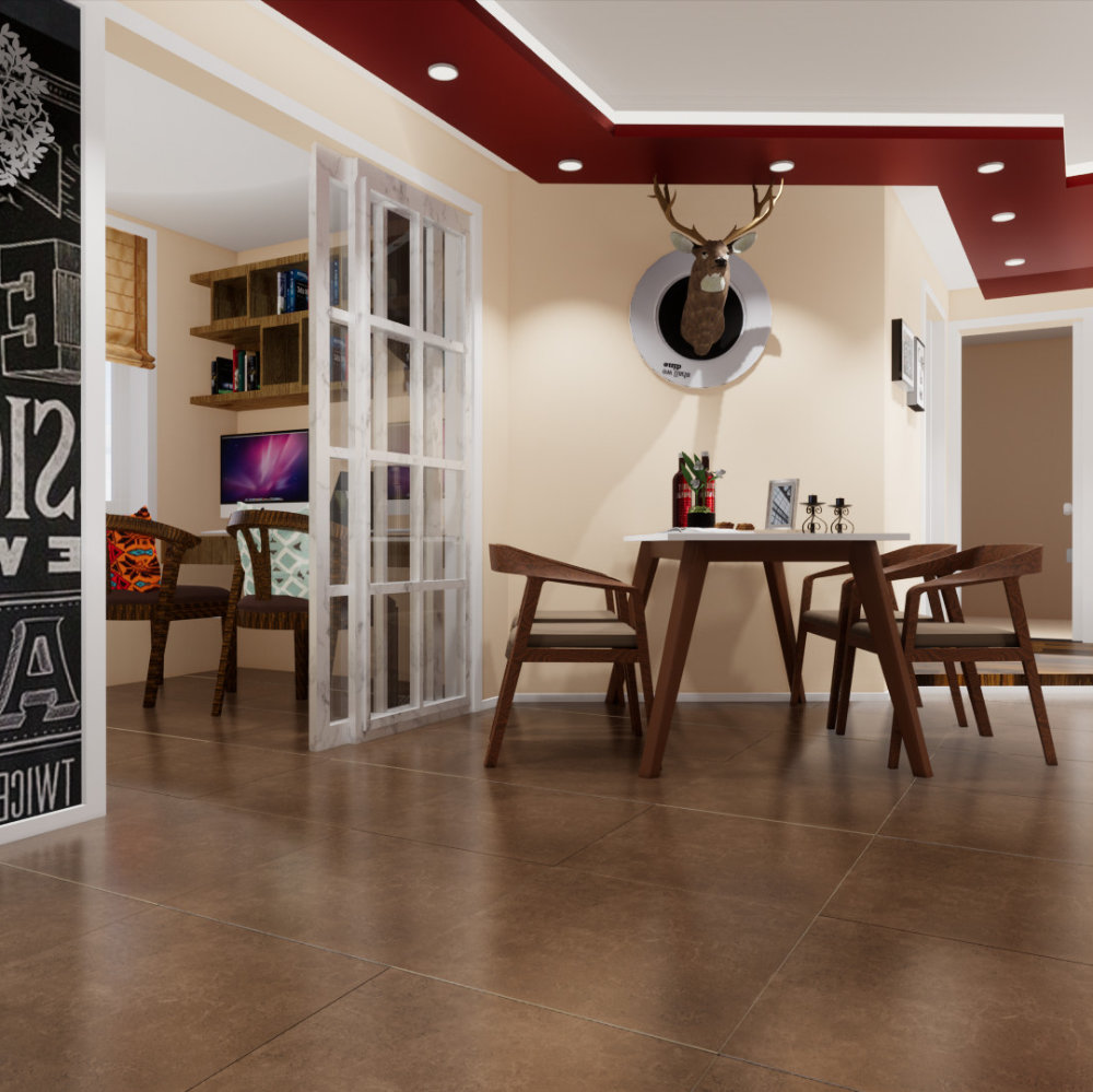 Gạch Ấn Độ 600x600 EMBER CHOCO CR66004