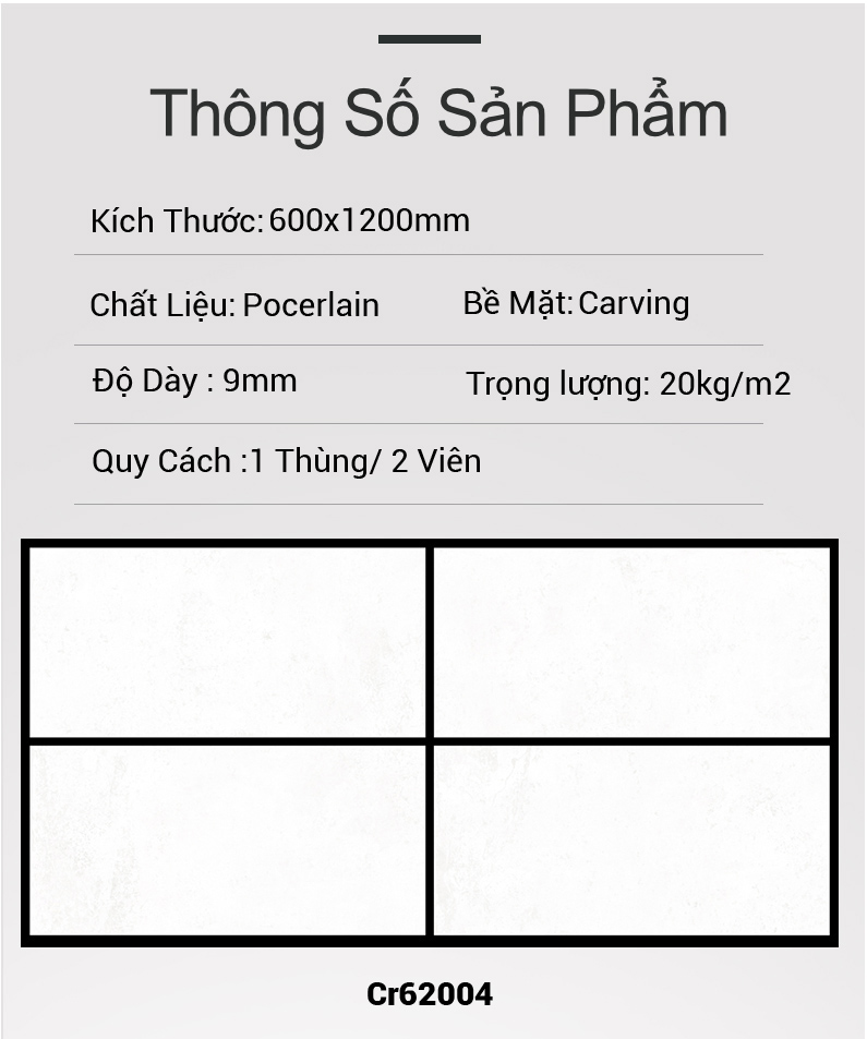 Gạch Ấn Độ 600x1200 Cr62003