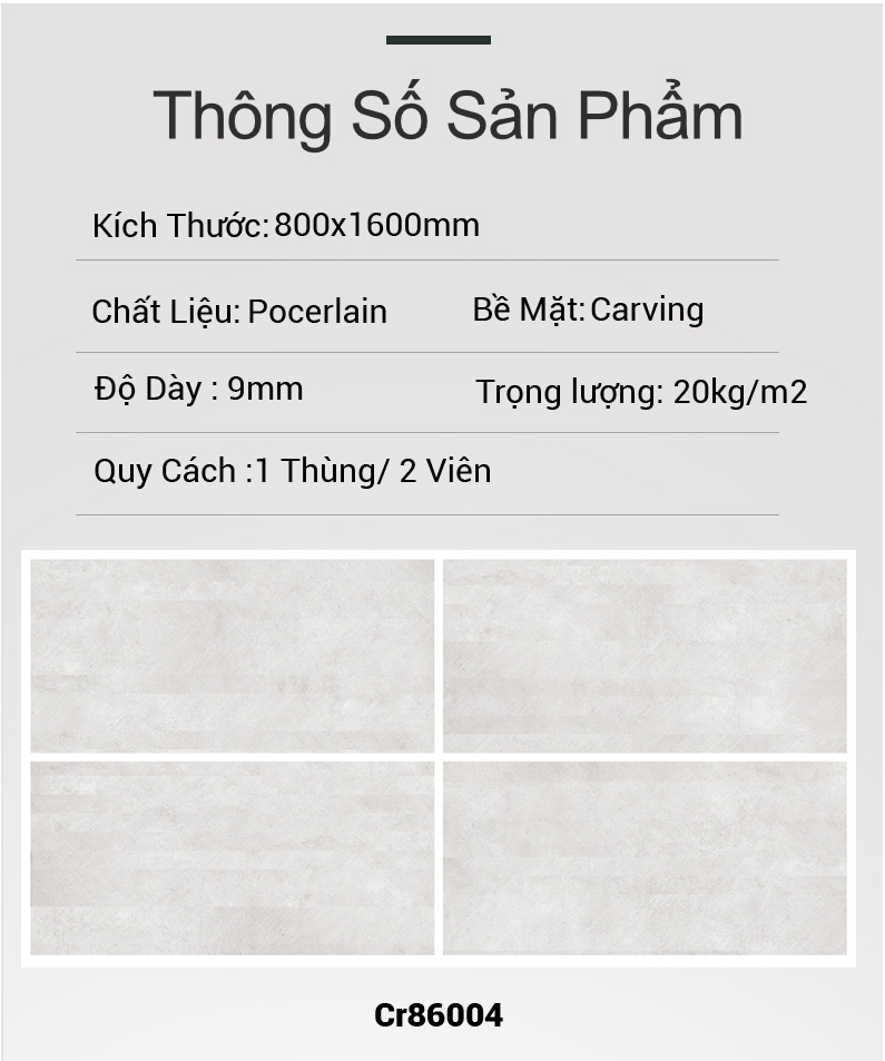 Gạch Ấn Độ 800x1600 Cr86004