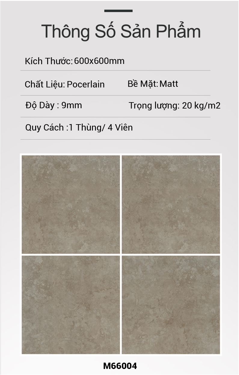 Gạch Ấn Độ 600x600 COVEY TAUPE M66004