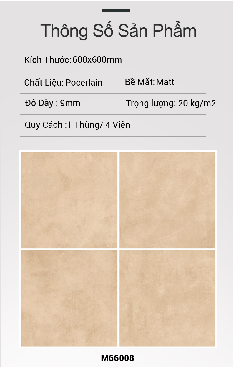 Gạch Azone 600x600 DUNE BEIGE M66008