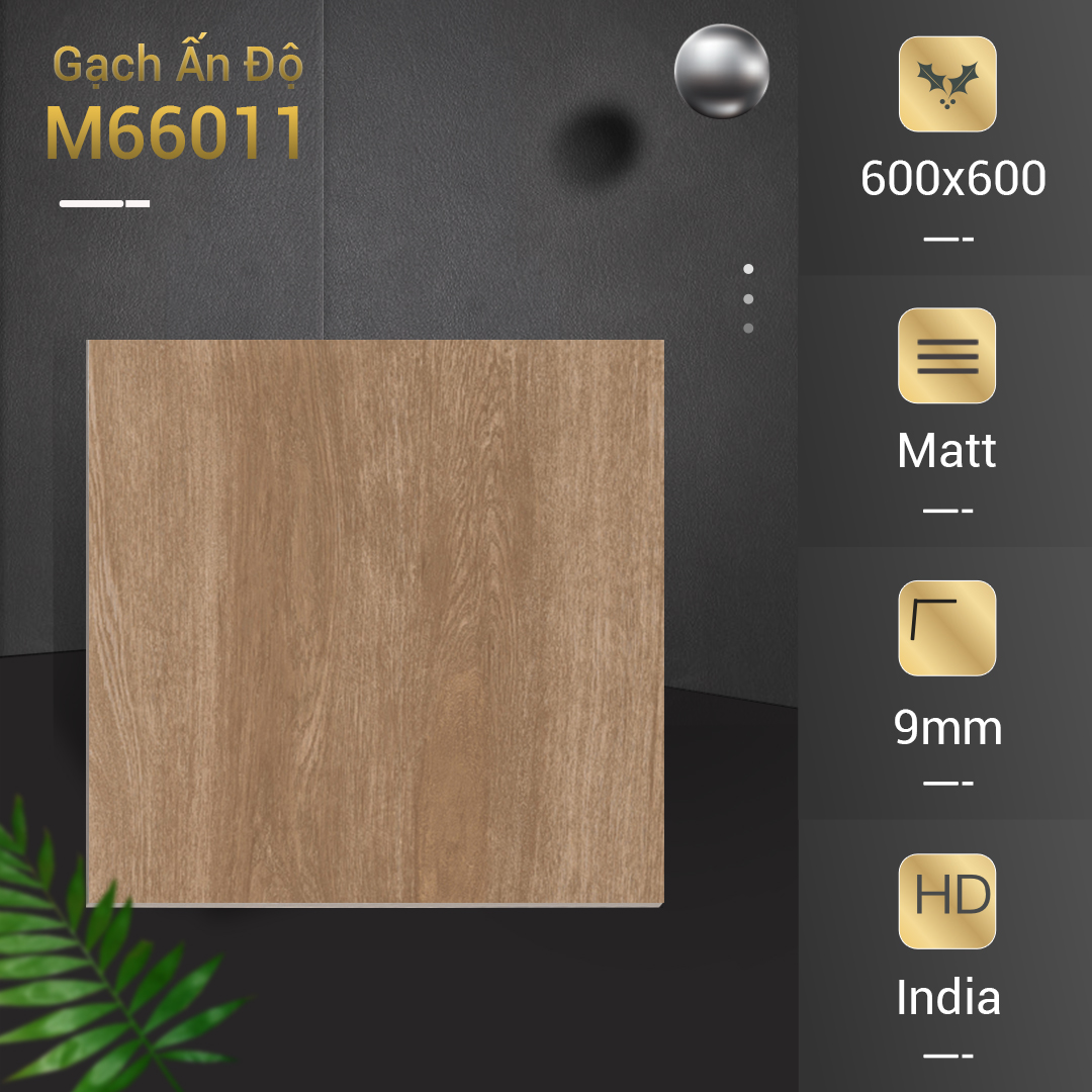 Gạch Ấn Độ 600x600 NEWPORT WOOD M66011