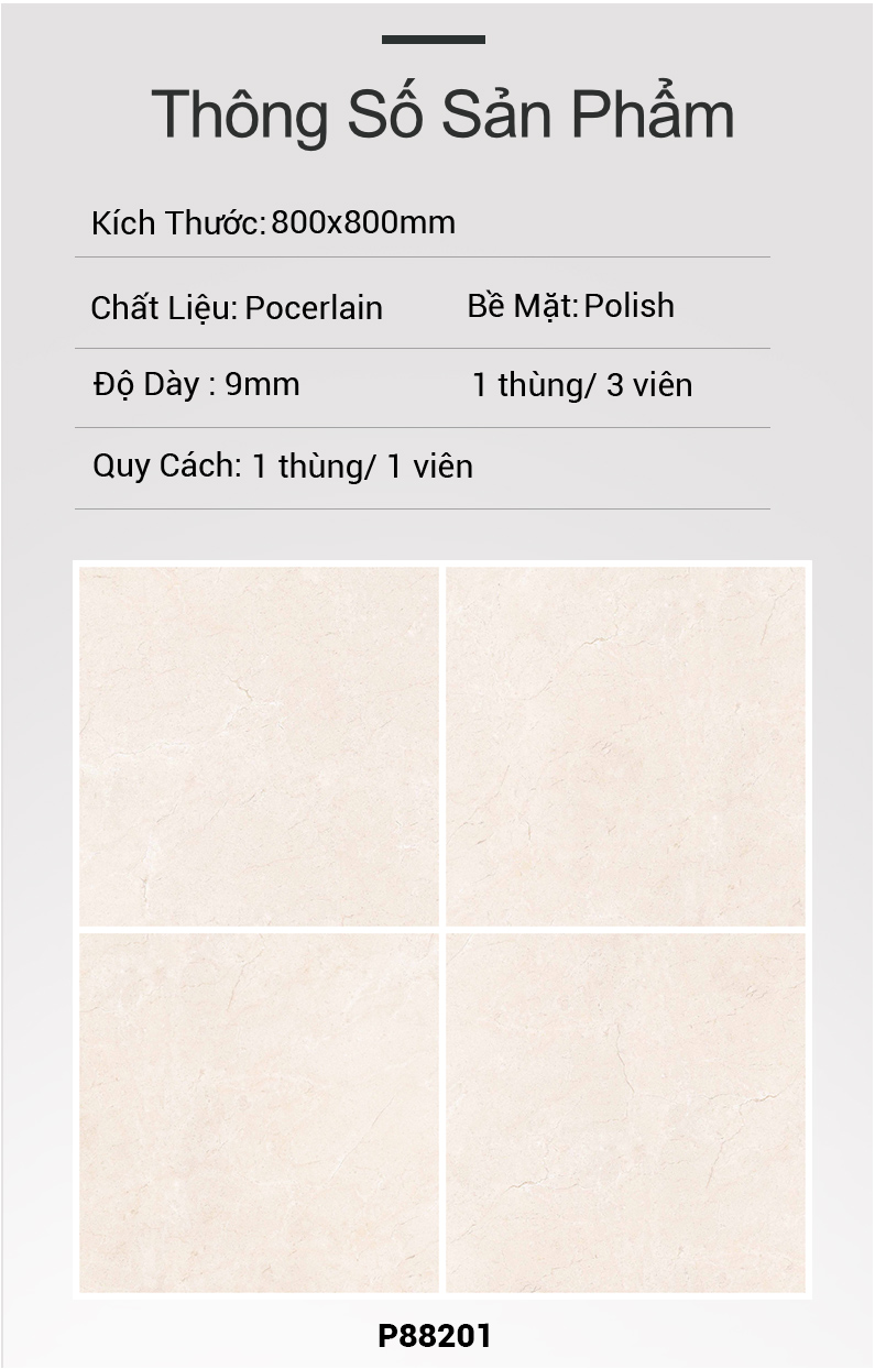 Gạch Ấn Độ 80x80 P88201