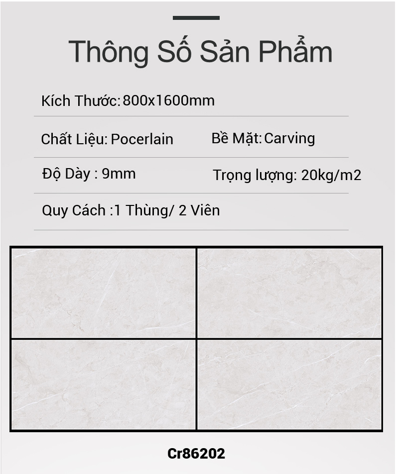 Gạch Ấn Độ 80x160 Cr86202