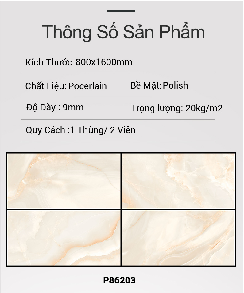 Gạch Ấn Độ 80x160 P86203