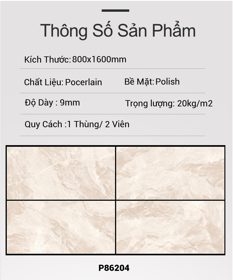 Gạch Ấn Độ 80x160 P86204