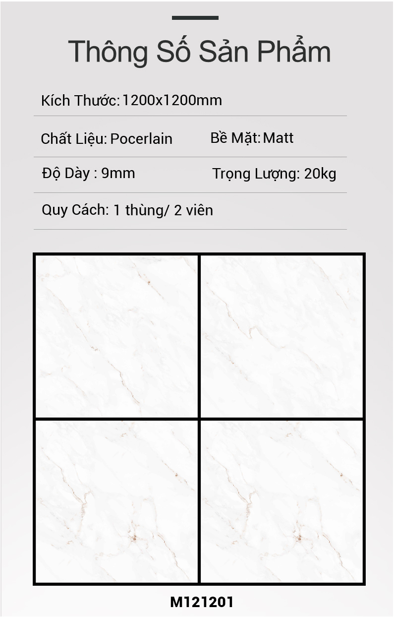 Gạch Ấn Độ Azone 120x120 M121201