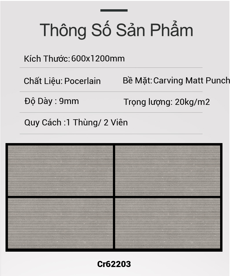 Gạch Ấn Độ 60x120 Cr62203