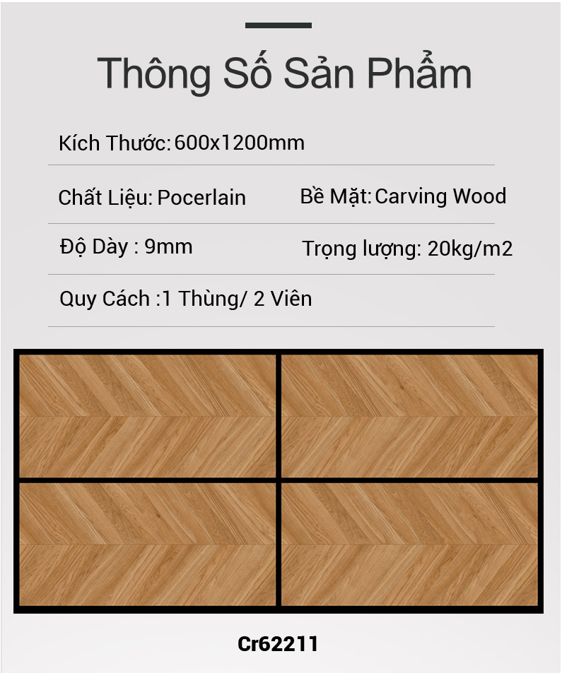 Gạch Ấn Độ 60x120 Cr62211