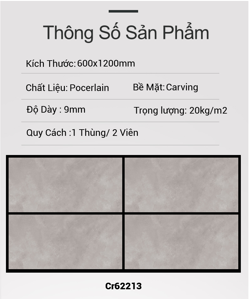 Gạch Ấn Độ 60x120 Cr62213