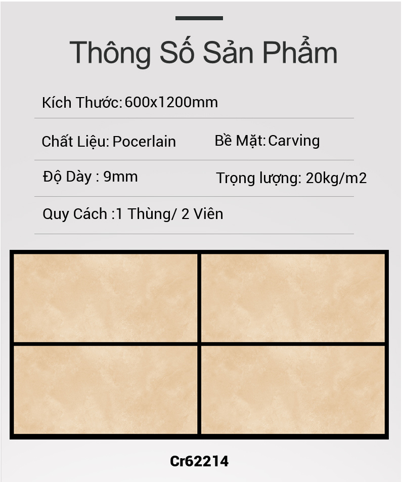 Gạch Ấn Độ 60x120 Cr62214