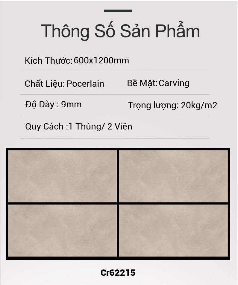Gạch Ấn Độ 60x120 Cr62215