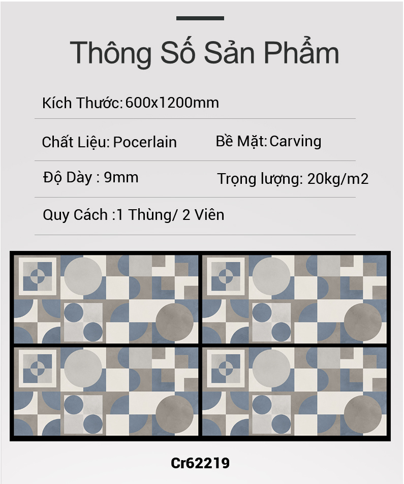 Gạch Ấn Độ 60x120 Cr62219