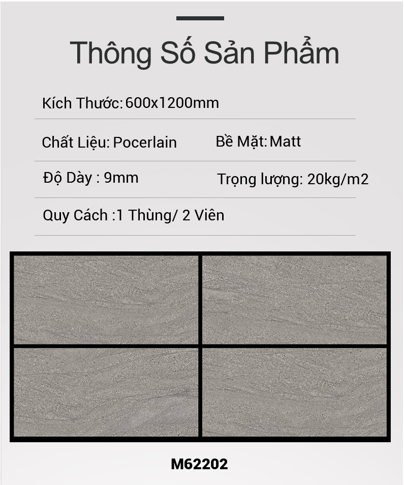 Gạch Ấn Độ 60x120 M62202