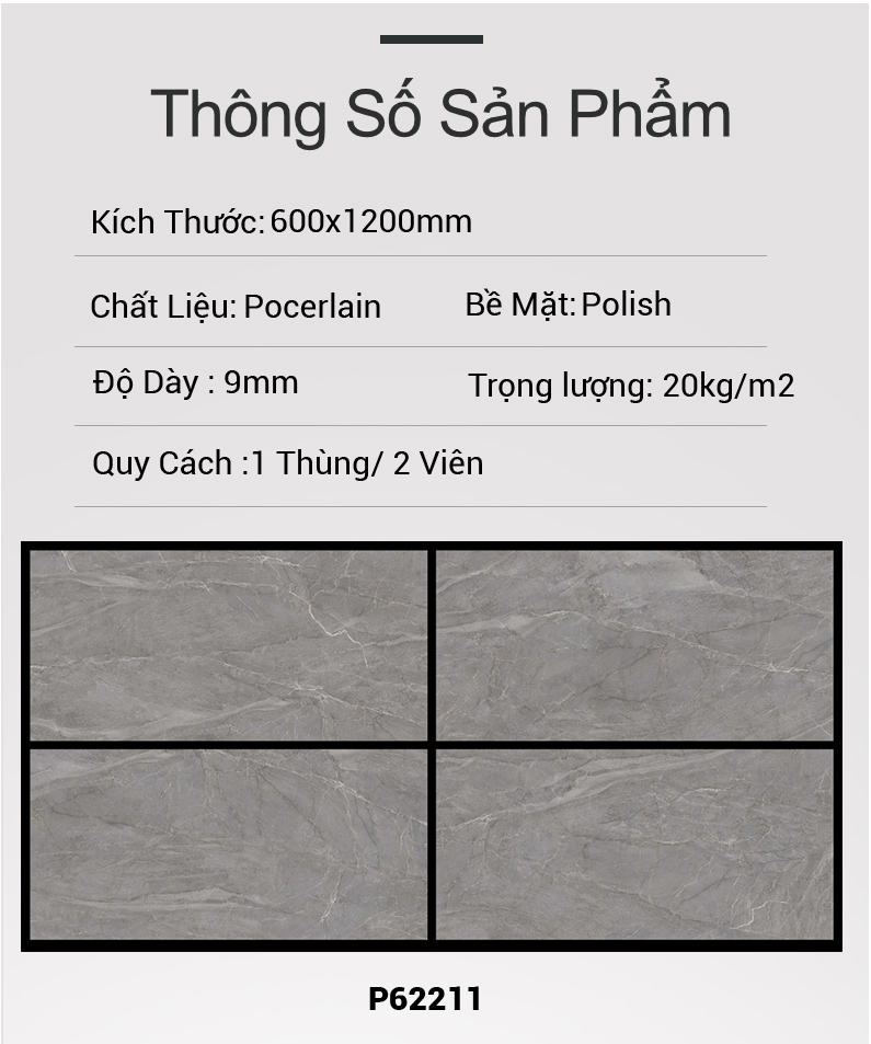 Gạch Ấn Độ 60x120 P62211