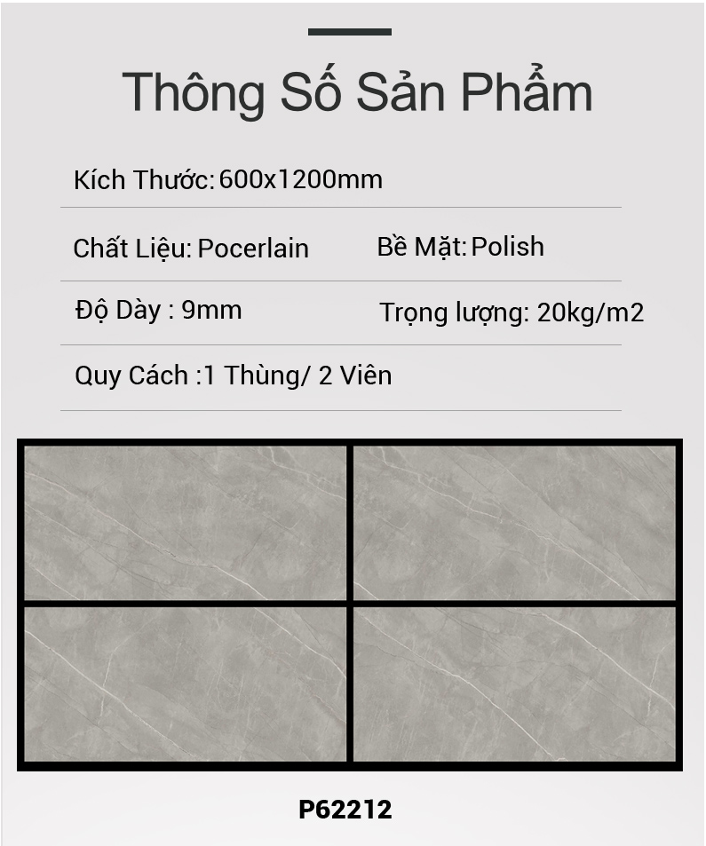 Gạch Ấn Độ 60x120 P62212