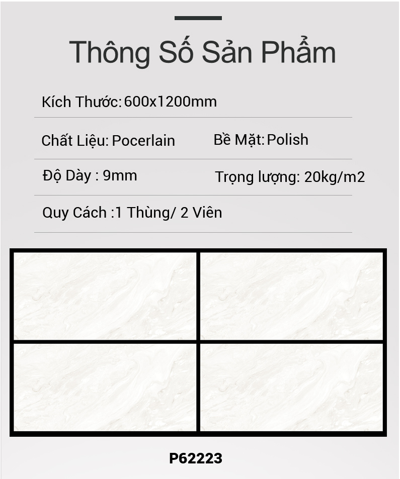 Gạch Ấn Độ 60x120 P62223