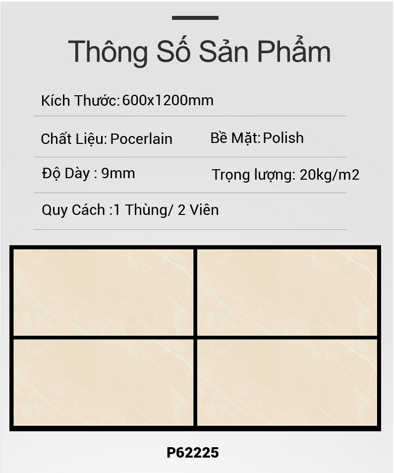 Gạch Ấn Độ 60x120 P62225